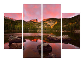 4-piece-canvas-print-bear-lake-sunrise