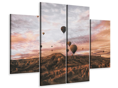 4-piece-canvas-print-cappodocia-hot-air-balloon