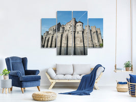 4-piece-canvas-print-castle-gravensteen