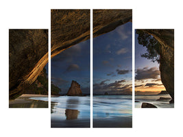 4-piece-canvas-print-cathedral-cove