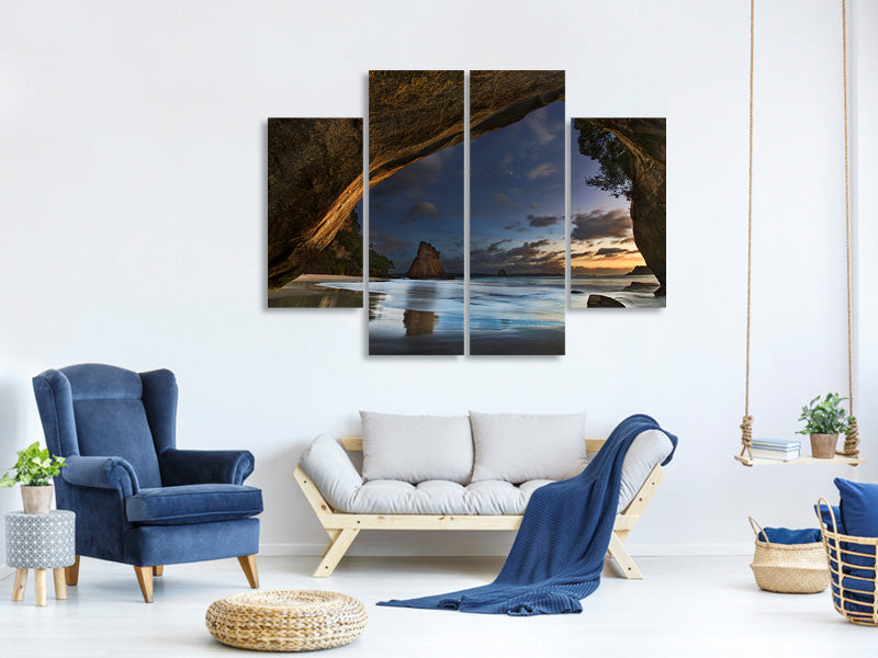 4-piece-canvas-print-cathedral-cove