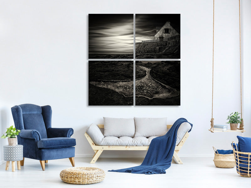 4-piece-canvas-print-cottage-by-the-sea