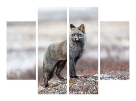 4-piece-canvas-print-cross-fox