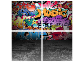 4-piece-canvas-print-graffiti-writing