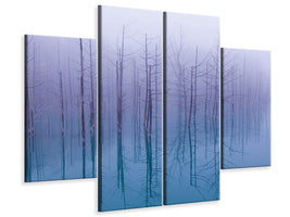 4-piece-canvas-print-misty-blue-pond