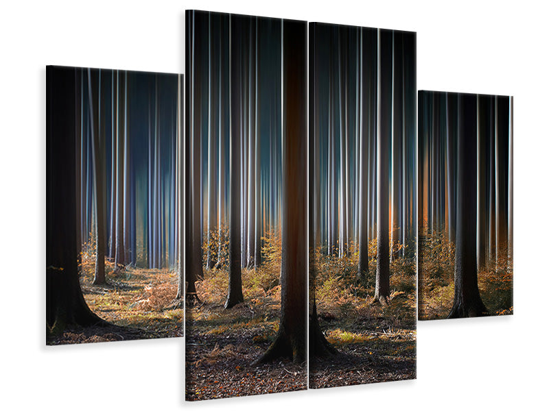 4-piece-canvas-print-mystic-wood