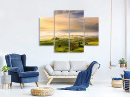 4-piece-canvas-print-podere-belvedere-sunrise