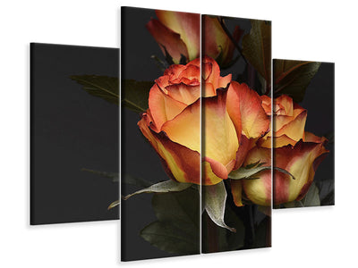 4-piece-canvas-print-roses-of-the-romance