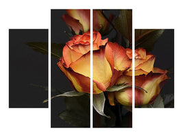 4-piece-canvas-print-roses-of-the-romance