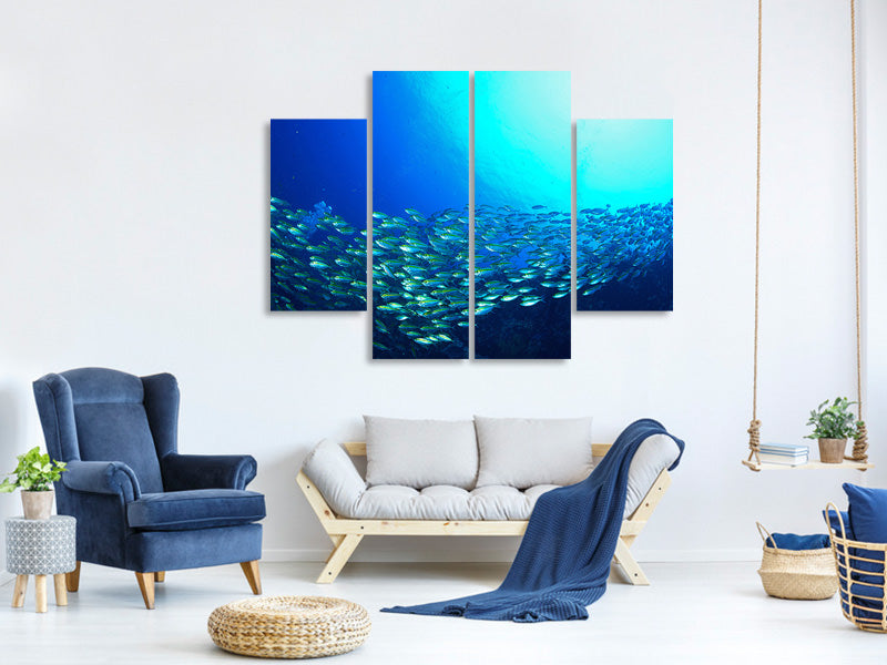 4-piece-canvas-print-shoal-of-fish