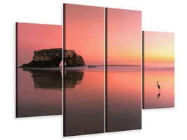 4-piece-canvas-print-sunset-at-the-natural-bridge-ii