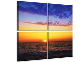 4-piece-canvas-print-vibrant-sunset