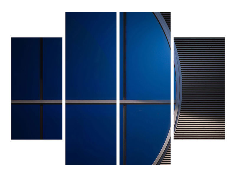 4-piece-canvas-print-window-in-blue