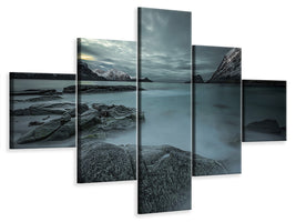 5-piece-canvas-print-a-look-from-the-past-or-from-the-future
