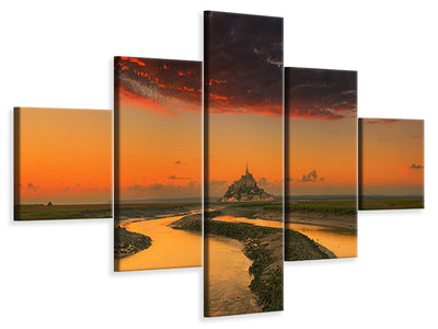 5-piece-canvas-print-evening-light-a