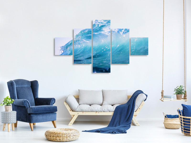 5-piece-canvas-print-glass-wave