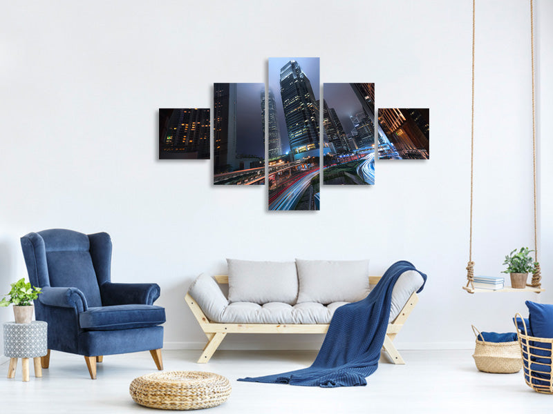 5-piece-canvas-print-hong-kong-city-lights