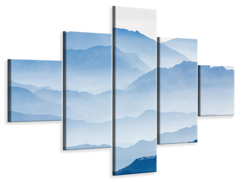 5-piece-canvas-print-misty-mountains