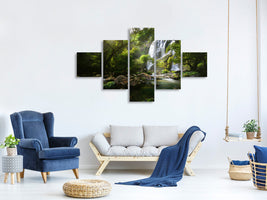 5-piece-canvas-print-mountain-stream