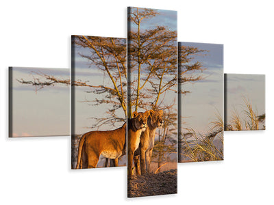 5-piece-canvas-print-sisters