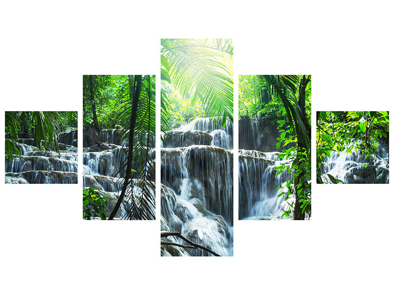 5-piece-canvas-print-waterfall-agua-azul