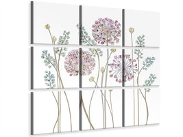 9-piece-canvas-print-allium-a