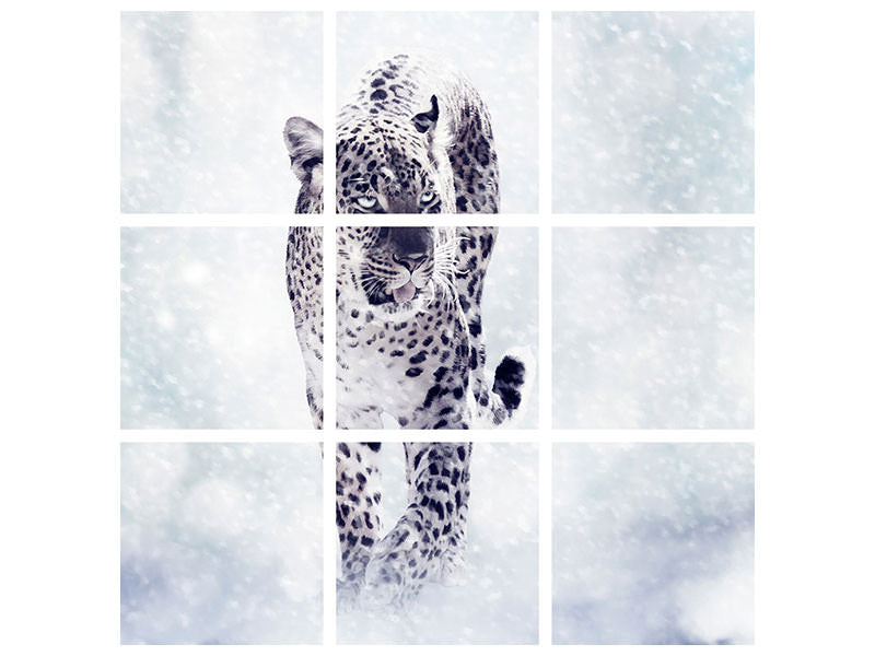9-piece-canvas-print-photo-wallaper-the-leopard