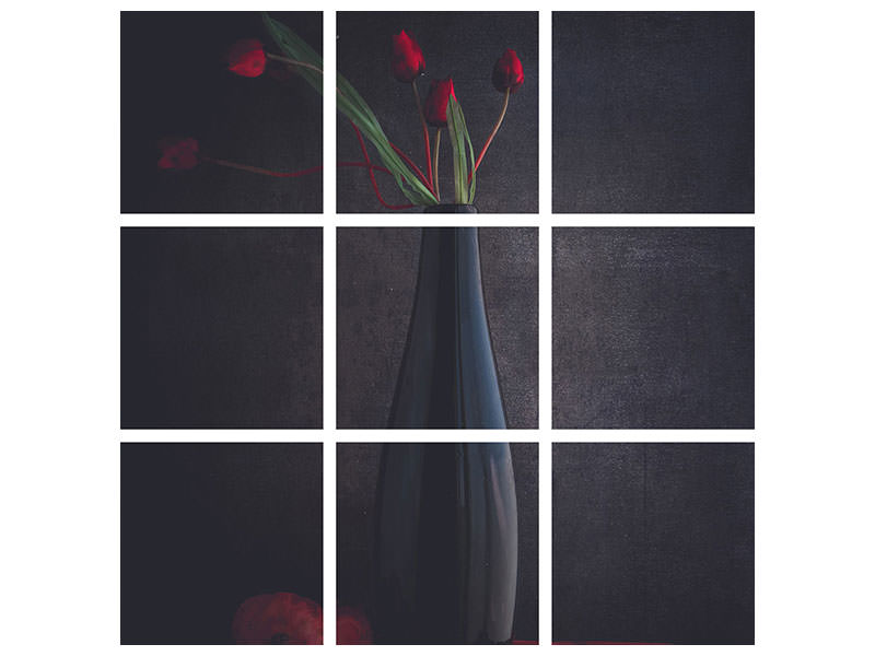 9-piece-canvas-print-the-silent-flower