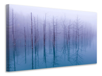 canvas-print-misty-blue-pond