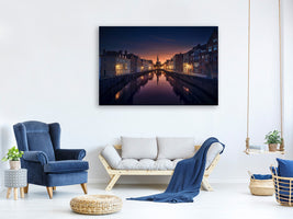 canvas-print-sunset-in-brugge