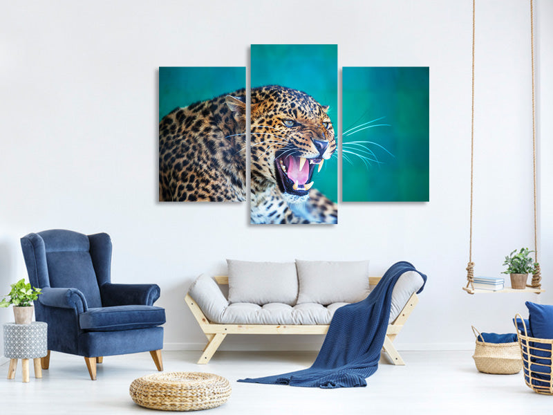 modern-3-piece-canvas-print-attention-leopard
