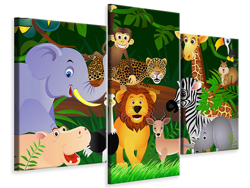 modern-3-piece-canvas-print-jungle-king