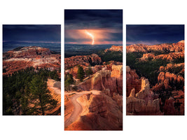 modern-3-piece-canvas-print-lightning-over-bryce-canyon