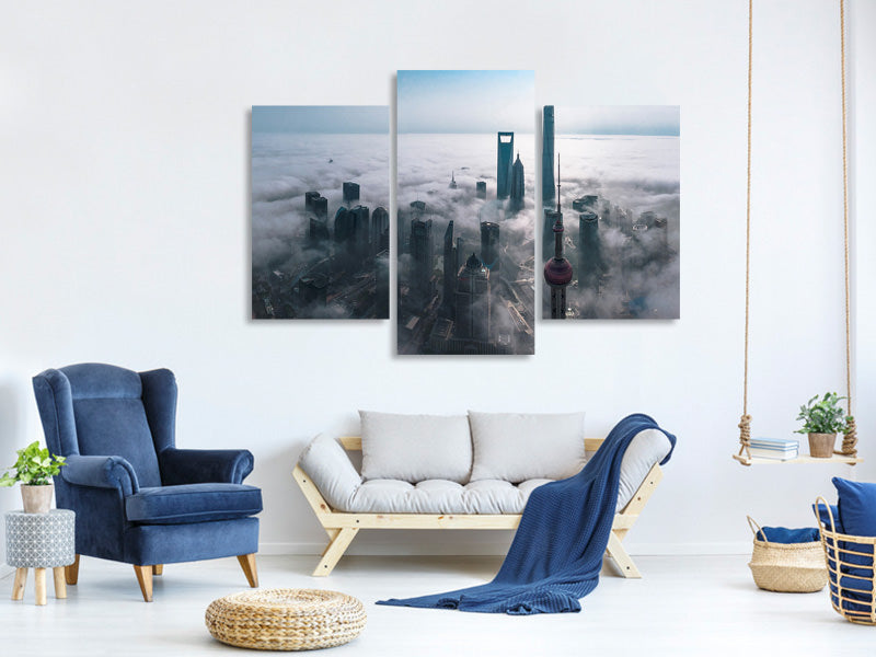 modern-3-piece-canvas-print-shanghai-in-the-fog-from-above