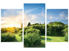 modern-3-piece-canvas-print-sunrise-in-the-park