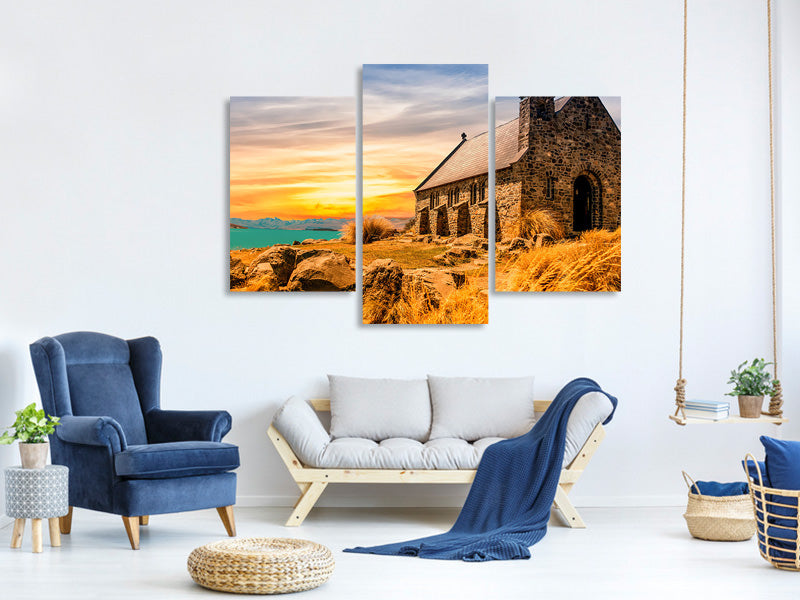 modern-3-piece-canvas-print-the-little-church