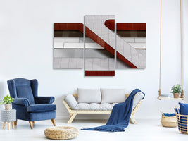 modern-3-piece-canvas-print-the-red-line