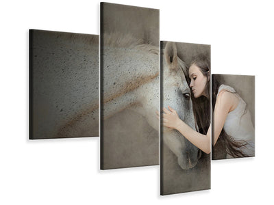 modern-4-piece-canvas-print-a-kiss