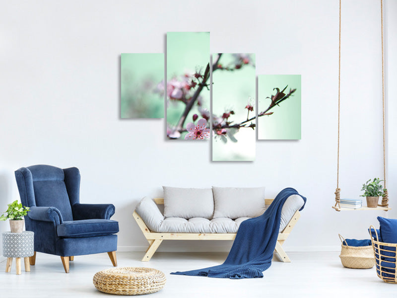 modern-4-piece-canvas-print-beautiful-japanese-cherry-blossom