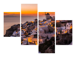 modern-4-piece-canvas-print-calispera-santorini
