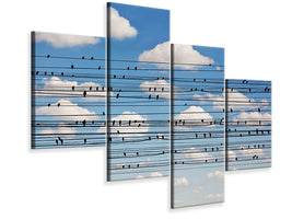 modern-4-piece-canvas-print-cantus-arcticus-concerto-for-birds