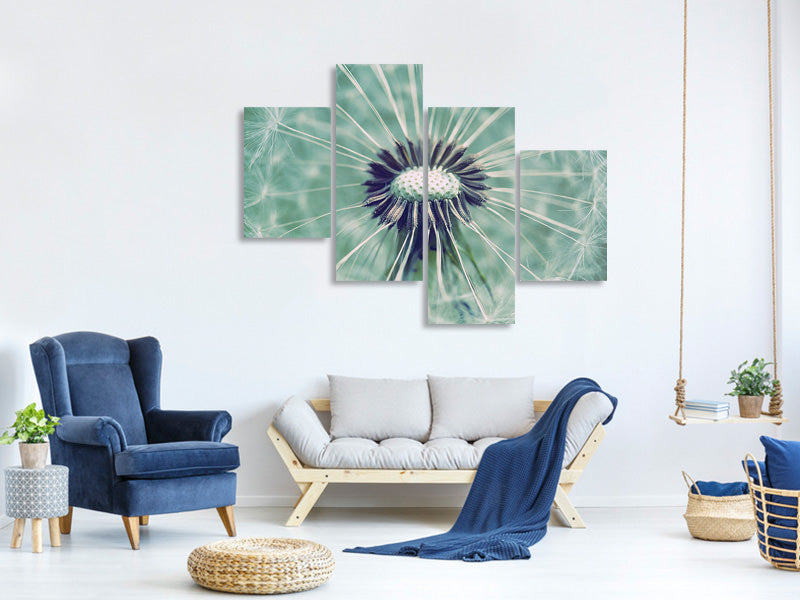 modern-4-piece-canvas-print-close-up-dandelion