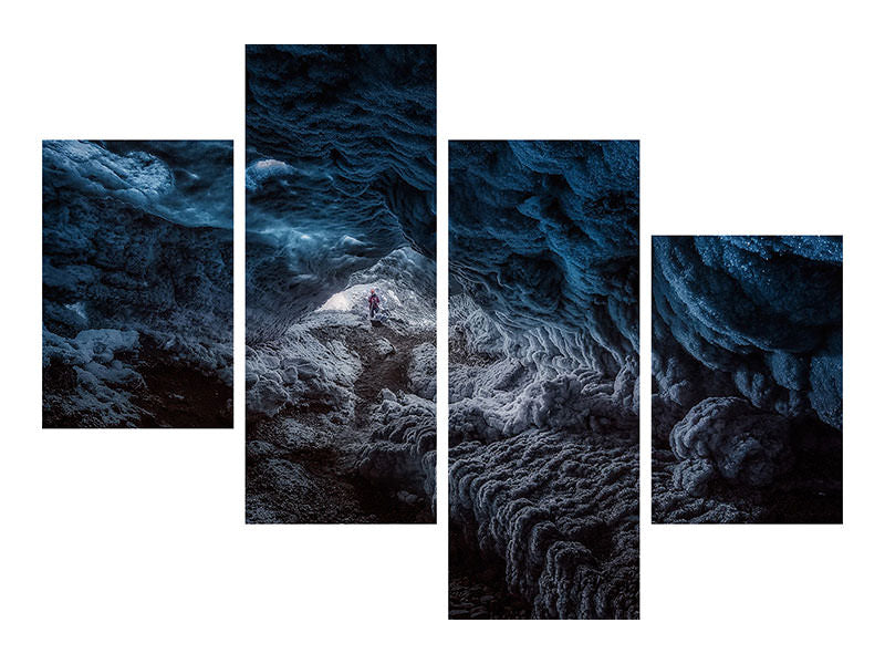 modern-4-piece-canvas-print-exploring-a-fronzen-blue-world
