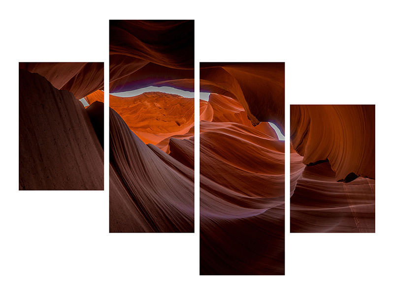 modern-4-piece-canvas-print-fantastic-antelope-canyon