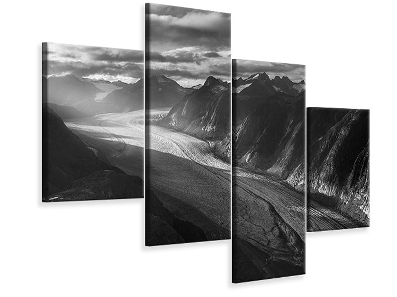 modern-4-piece-canvas-print-gilkey-icefield