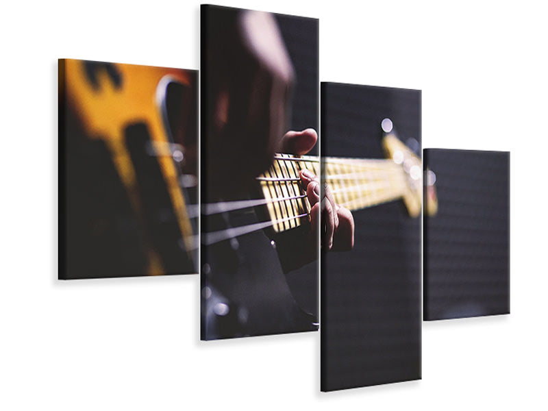 modern-4-piece-canvas-print-guitar-player