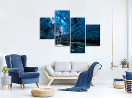 modern-4-piece-canvas-print-ice-cave-a