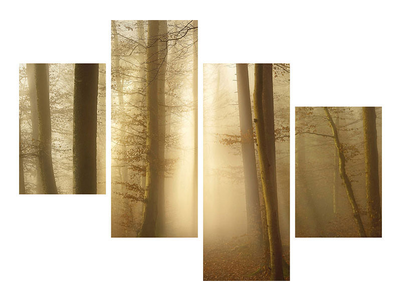 modern-4-piece-canvas-print-into-the-trees