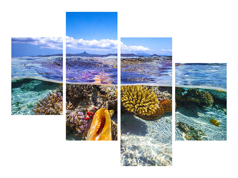 modern-4-piece-canvas-print-lagoon-life