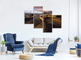 modern-4-piece-canvas-print-last-light-of-the-day